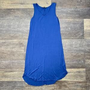 Shop Basic Sleeveless Blue Midi Dress size small S B134